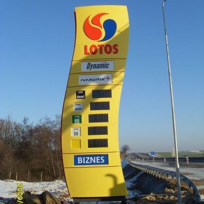 Reklama dla stacji paliw